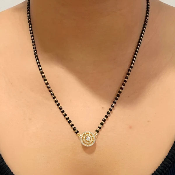 Suvyara Aavya Crystal Mangalsutra Necklace