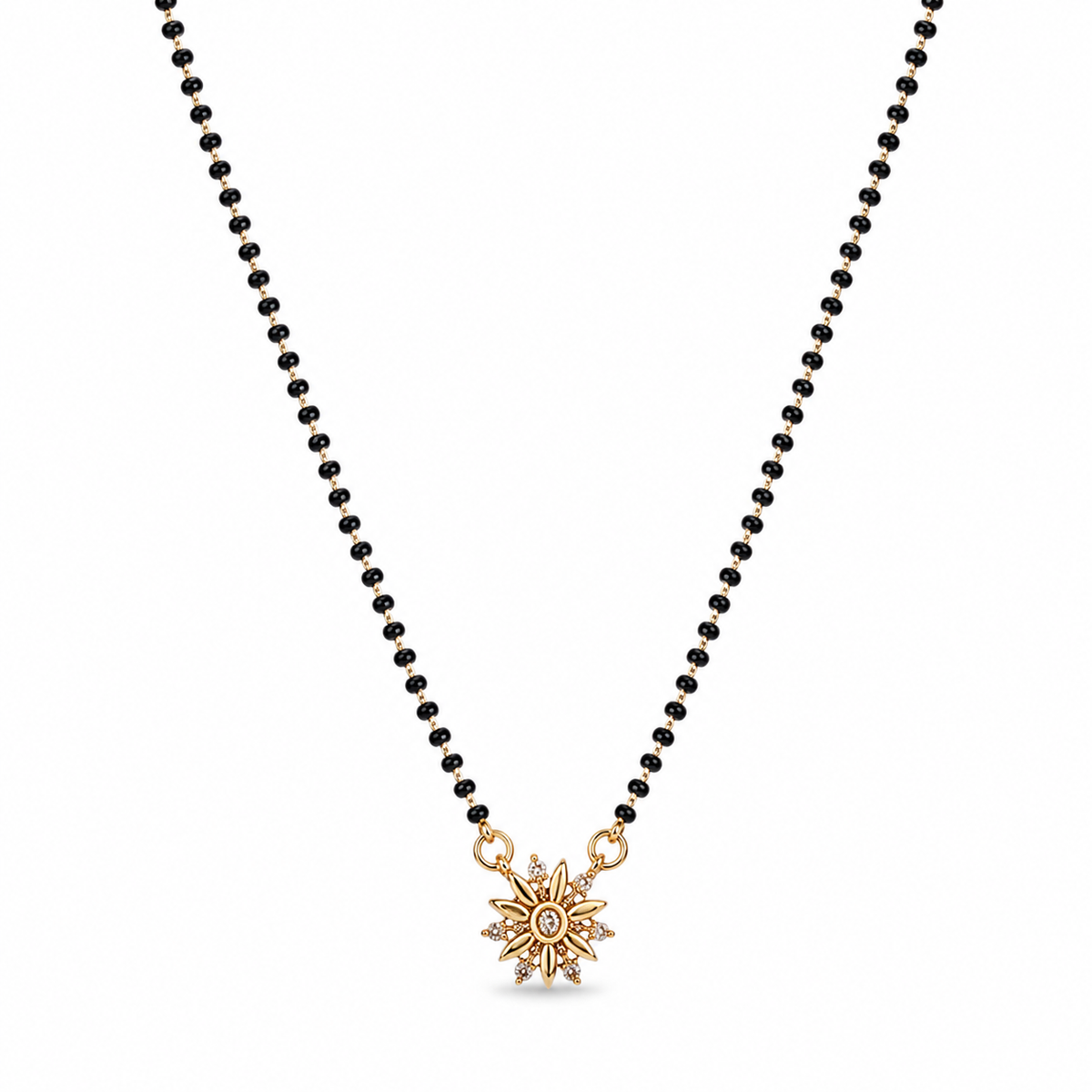 Suvyara Aarika Sunburst Mangalsutra Necklace