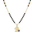 Suvyara Initial Nazar Mangalsutra Necklace - B