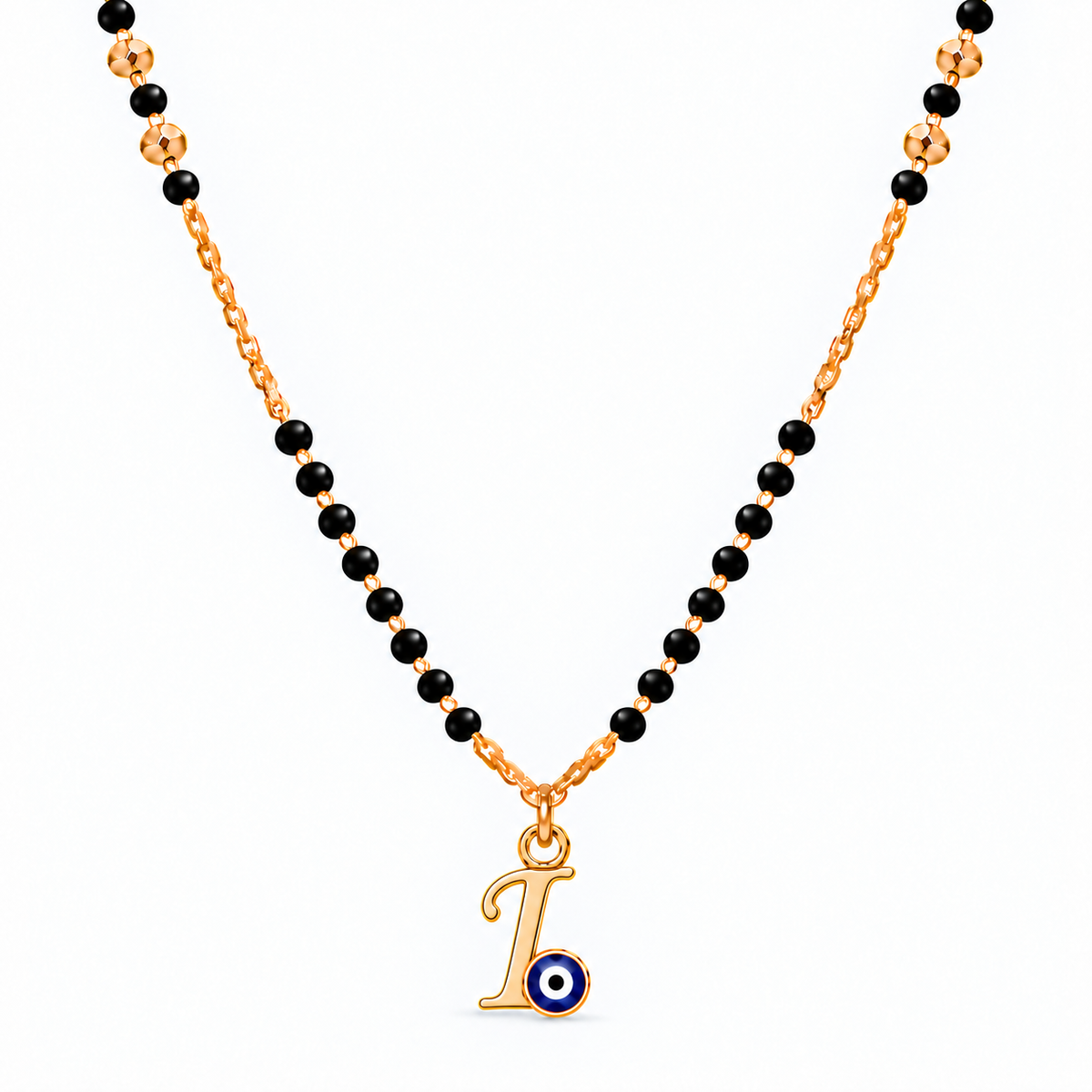 Suvyara Initial Nazar Mangalsutra Necklace - I