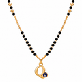 Suvyara Initial Nazar Mangalsutra Necklace - Q
