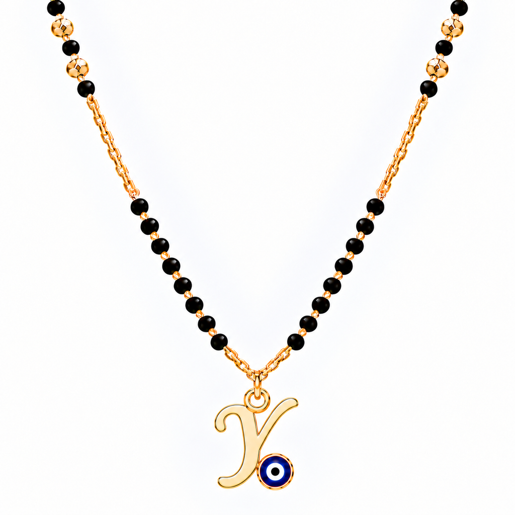 Suvyara Initial Nazar Mangalsutra Necklace - Y