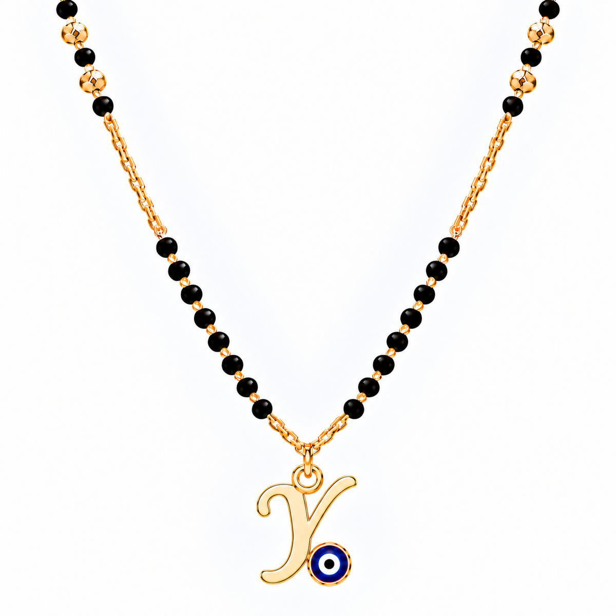 Suvyara Initial Nazar Mangalsutra Necklace - Y